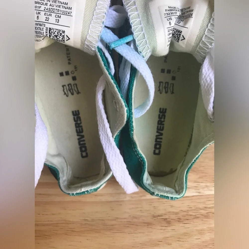 Converse Chuck Taylor Ox Low Sneaker Green Size: US Toddler 6 EUR 22 CM 13